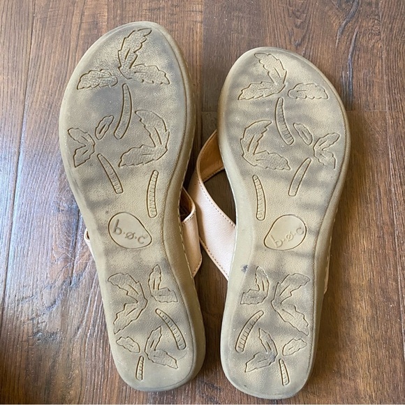 Born b.o.c. Women's Tan Zita Leather Slip On Flip Flops Sandals SZ 10 - Picture 9 of 9